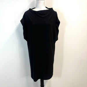 KamaliKulture Dress Tunic Women's Size M Black Stretch Slinky Cocktail Dinner